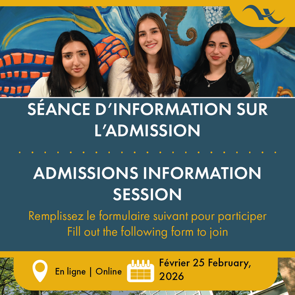 Admission information session online Cégep Heritage College